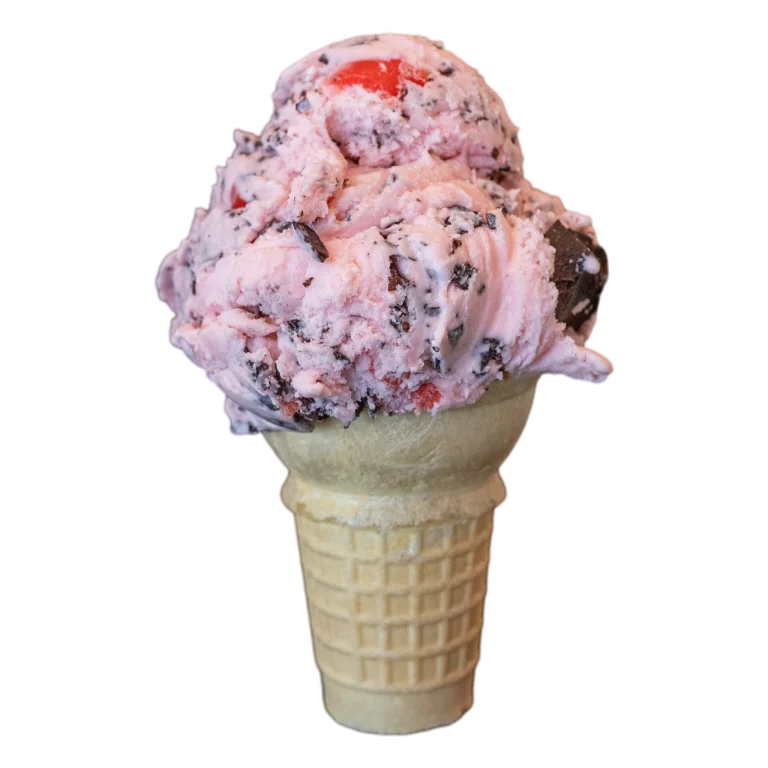 Amaretto Cherry ice cream cone