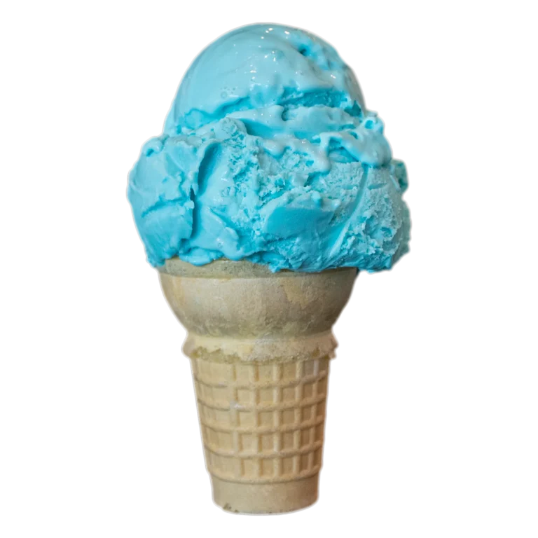Blue Moon ice cream cone