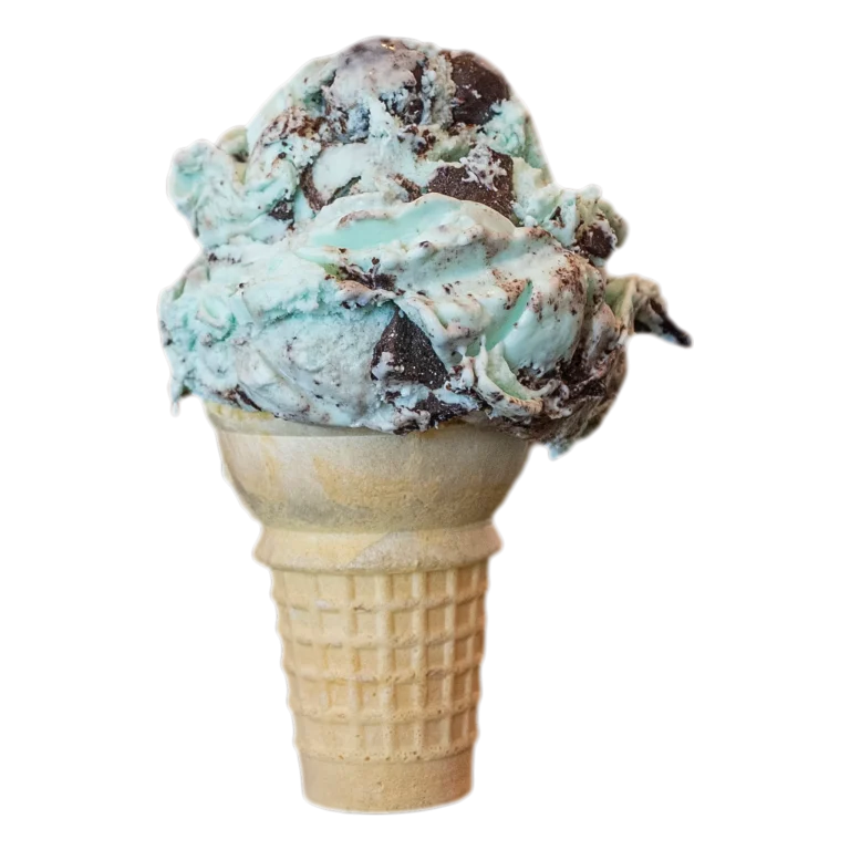 Cool Mint Cookie ice cream cone