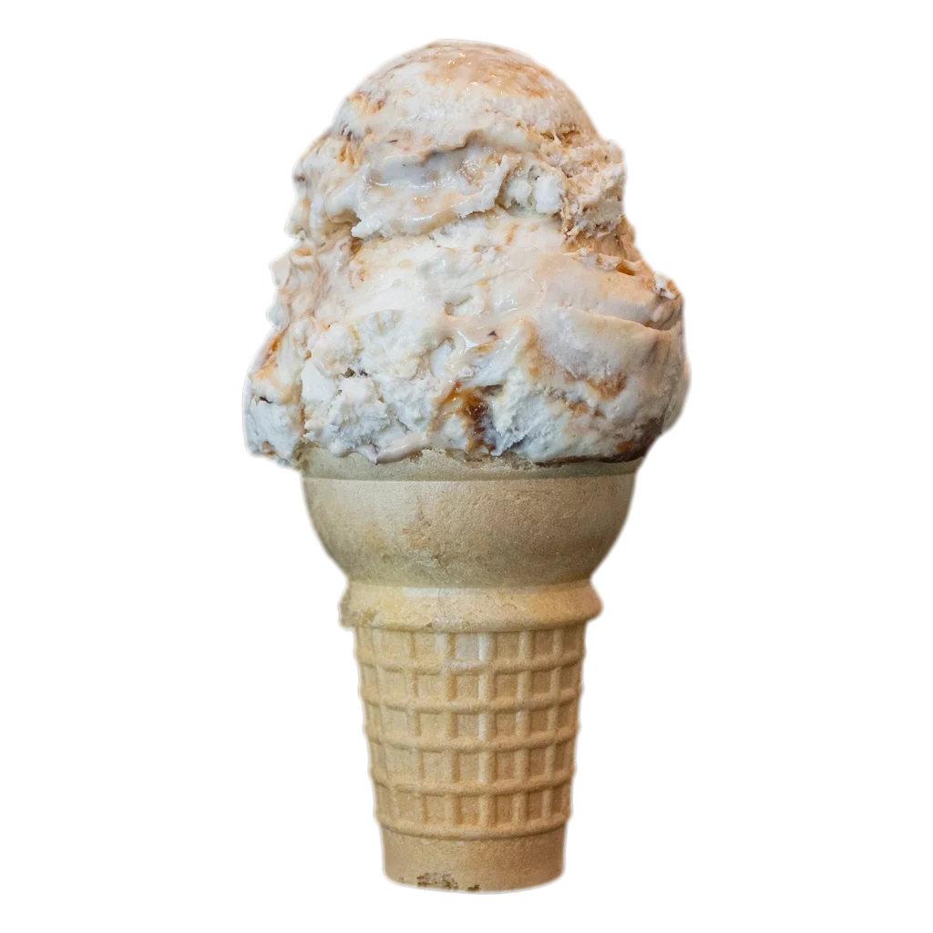 Jacked up Tennessee Toffee ice cream cone