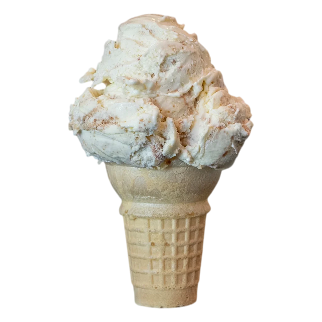 Lemon Bar Cheesecake ice cream cone