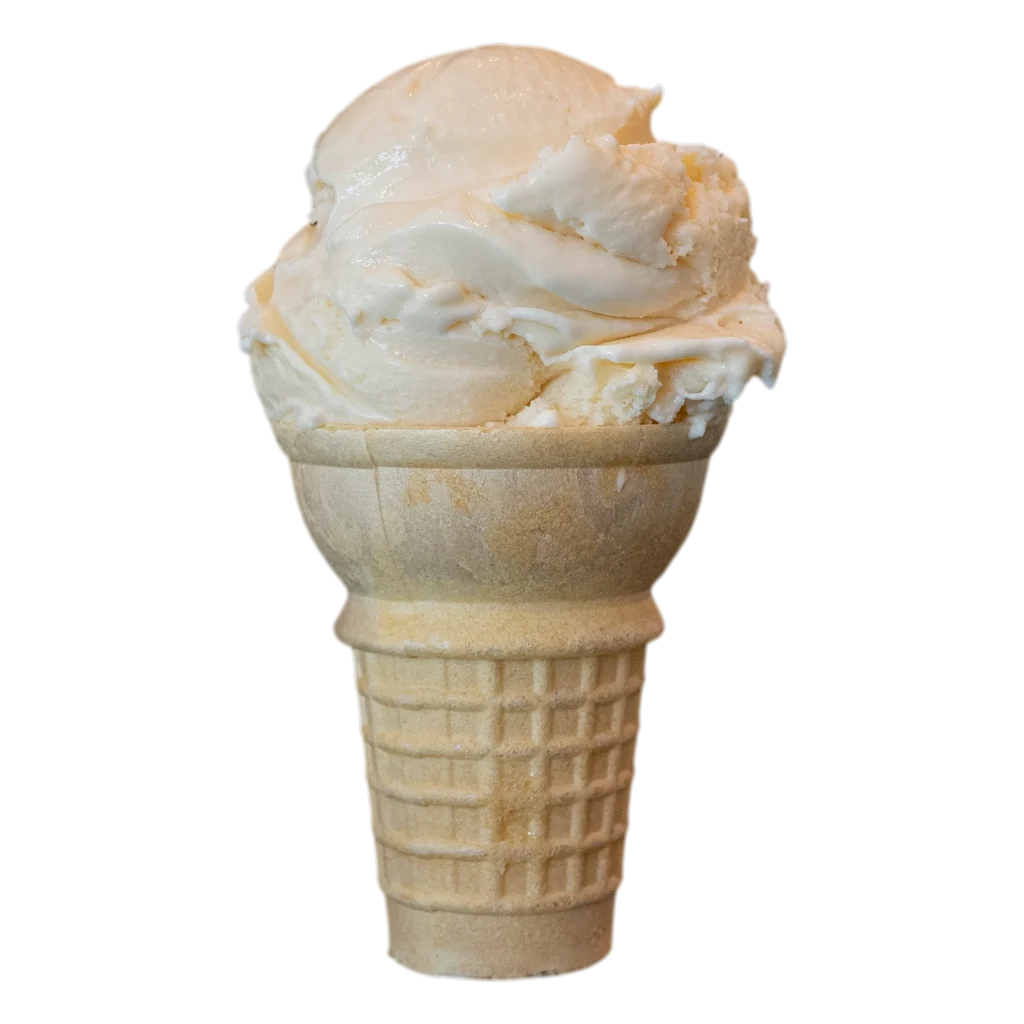 Vanilla ice cream cone