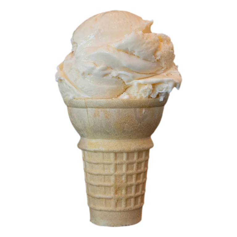 Vanilla ice cream cone